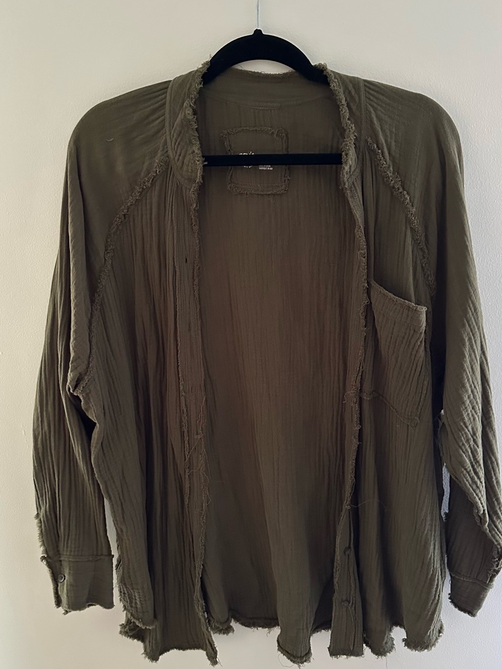 aerie green button up